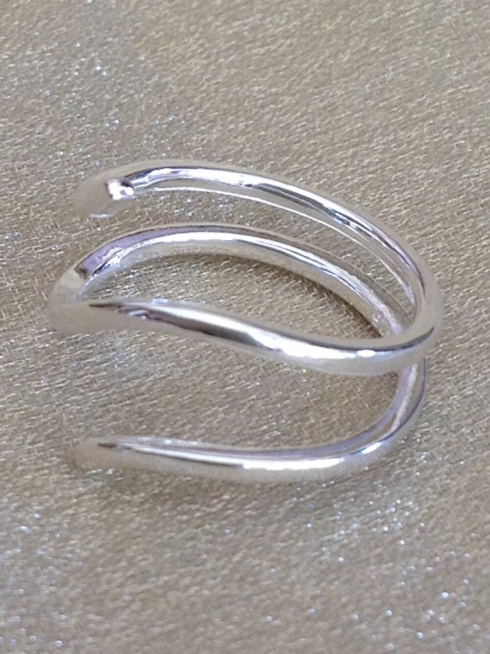 Sterling Silver 925 Swirl Wrap Ring